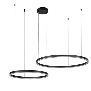 Подвесная люстра 105W 3000K-5500К V000030L 14001/2P Black черный Galass Indigo