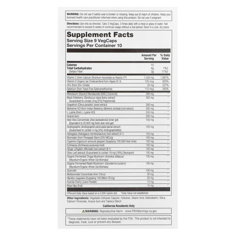 Solaray, ImmuFight ™, максимальная поддержка иммунитета, 90 растительных капсул