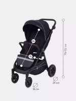 Коляска детская RANT "BEAT" Air RA850 Midnight Black