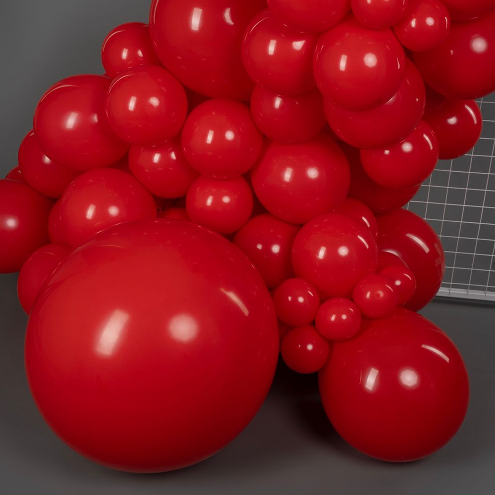 Шар (36''/91 см) Королевский красный, пастель, 1 шт.