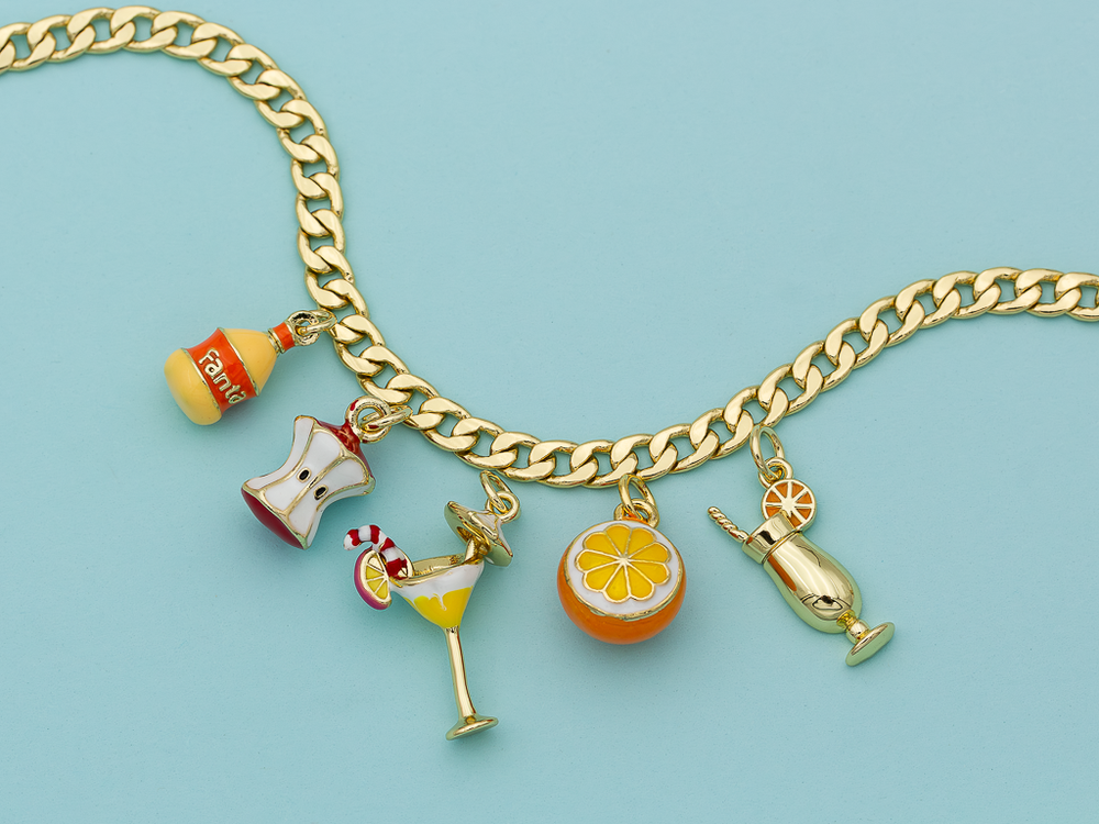 Подвеска "Апельсин" 14мм, эмаль