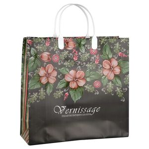 Сумка пластиковая ручка Россия 30*30 см 150 мкм Вернисаж  1 шт 40 шт/кор