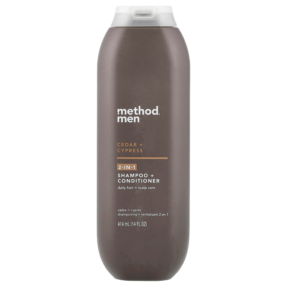 Method, Для мужчин, шампунь и кондиционер 2 в 1, кедр и кипарис, 414 мл (14 жидк. унц.)