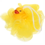 Мочалка-шар для тела полипропиленовая детская «Baby Boom - Утенок», цвет желтый, 20гр, d-11см