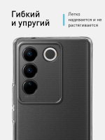 Чехол ROSCO для Vivo V27 (арт. VV-V27-TPU-01-TRANSPARENT)