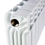 Радиатор биметаллический STOUT TITAN 200 - 8 секций (подключение боковое, цвет белый)