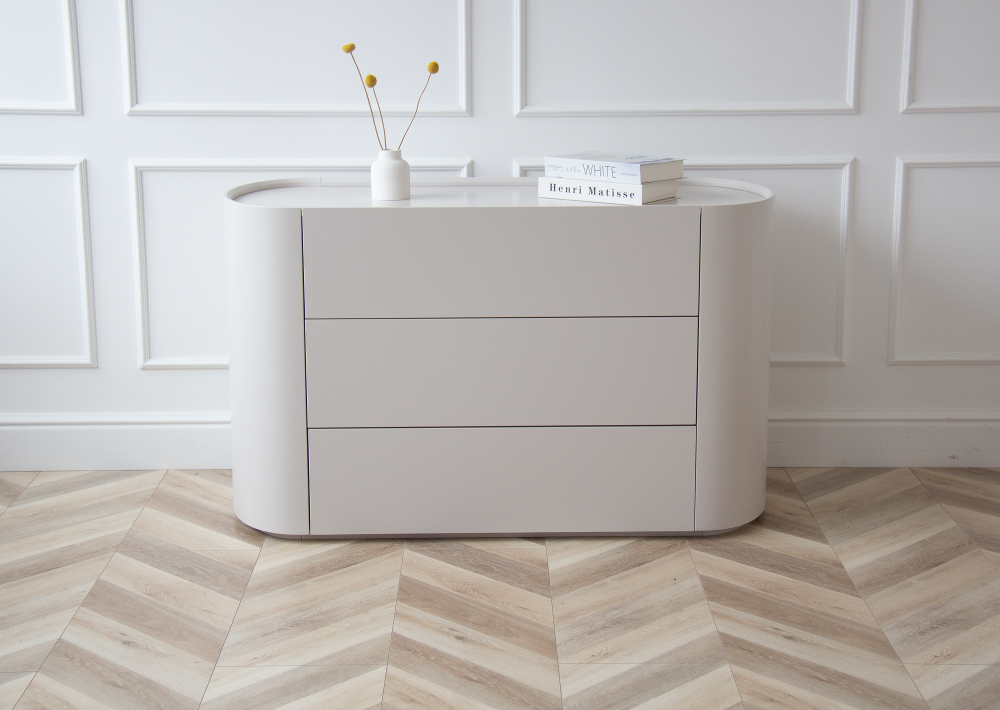 Комод Lagom 3 ящика ширина 120 см (дымка)
