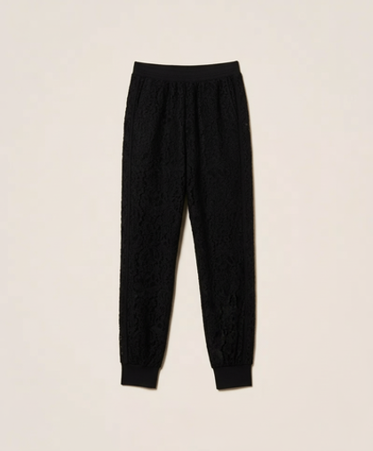 TWINSET Брюки спортивные из гипюрового кружева