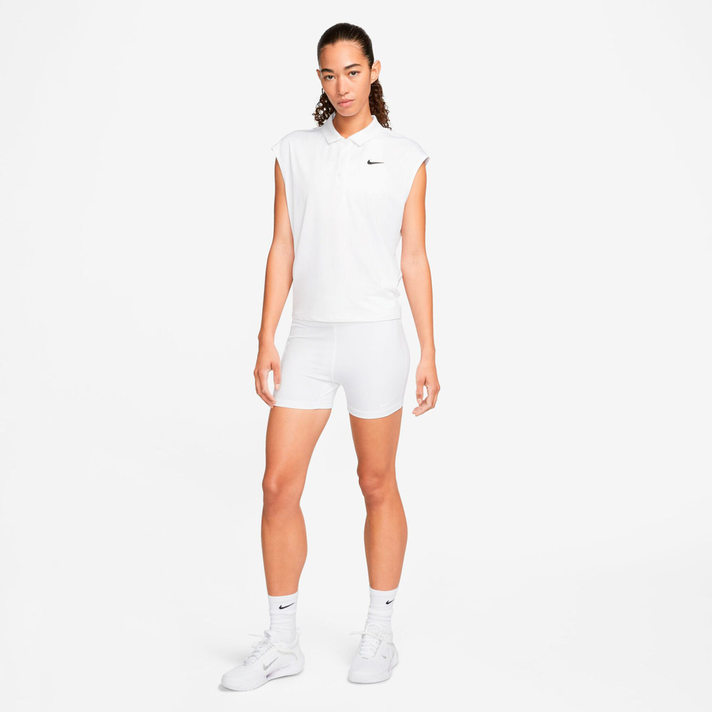 Женские теннисные шорты Nike Dri-Fit Club Heritage 4in Ball Shorts Women - White