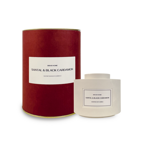 Ароматическая свеча Santal & black cardamon BRIAR HOME