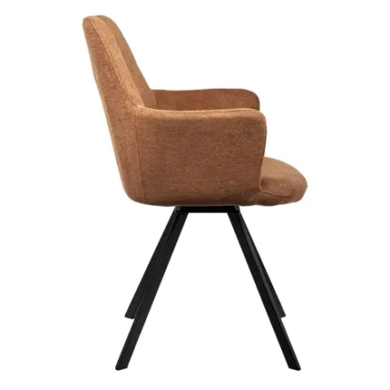 Стул Bradex Home Grant терракотовый шенил на поворотном механизме