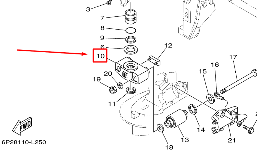 69J-44551-00-CA HOUSING, LOWER MOUNT