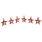 Новогоднее украшение Звезды 6шт 15*9.4*5.8