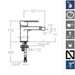 Смеситель для биде ALEXIA 360302