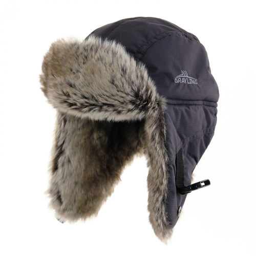 Шапка-ушанка Нельма (таслан, серый) Новатекс