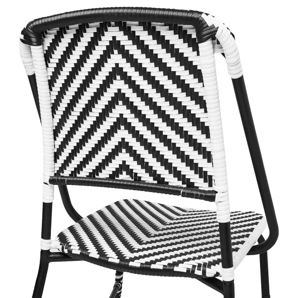 Стул для дома и улицы - IKEA VASSHOLMEN, 92x50x68см, черный, ВАССХОЛЬМЕН ИКЕА