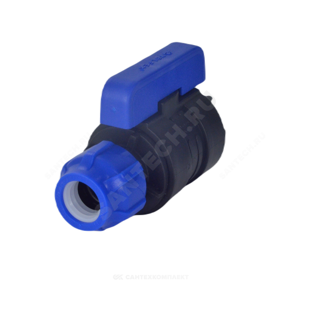 Кран шаровой компрессионный ПЭ Дн 32х3/4" ВР Ру16 VALFEX 1210012532034