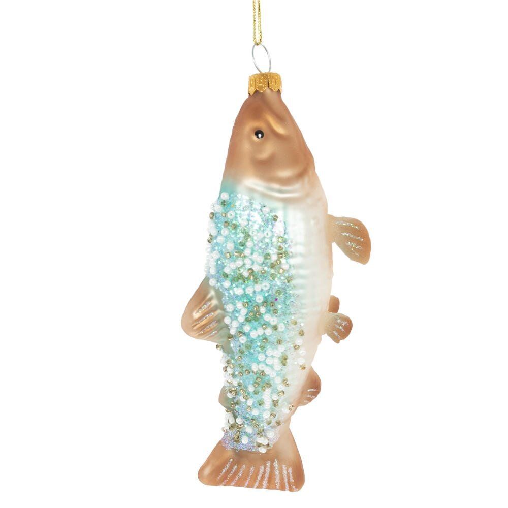 GAEM Украшение новогоднее "Рыба", L6 W5 H16 см