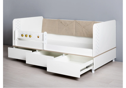 Софа Эльга белый шагрень