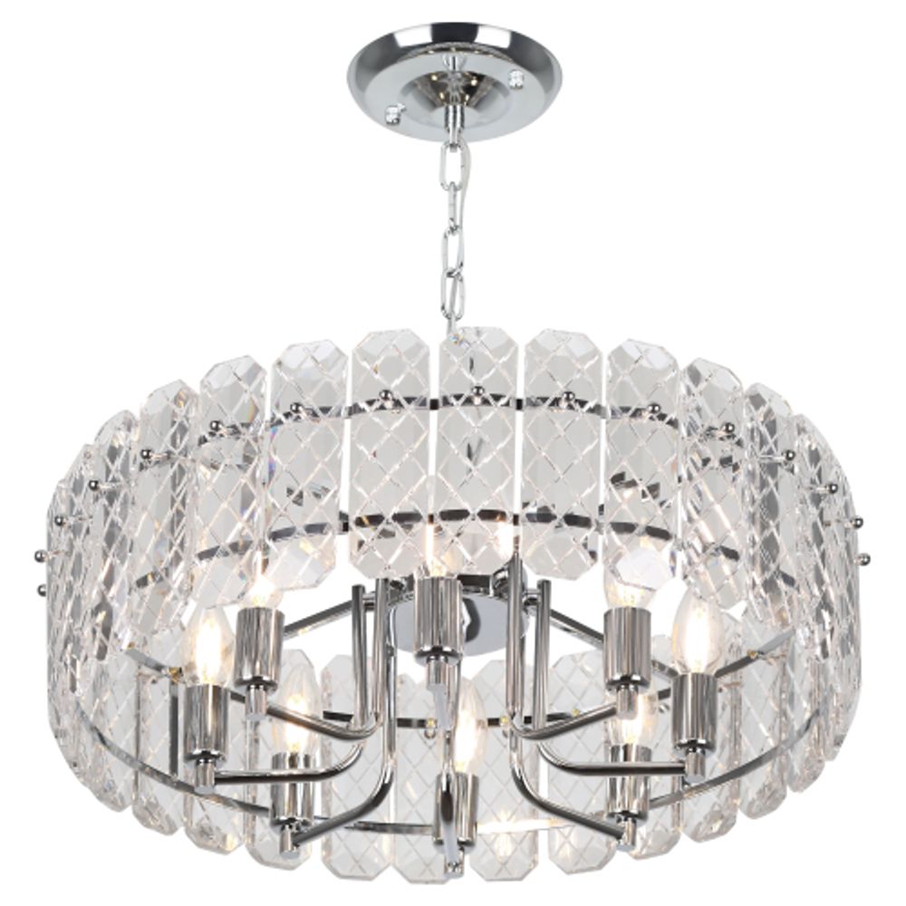 Люстра Rivoli Whitney 1050-308 8 х Е14 40 Вт хрусталь