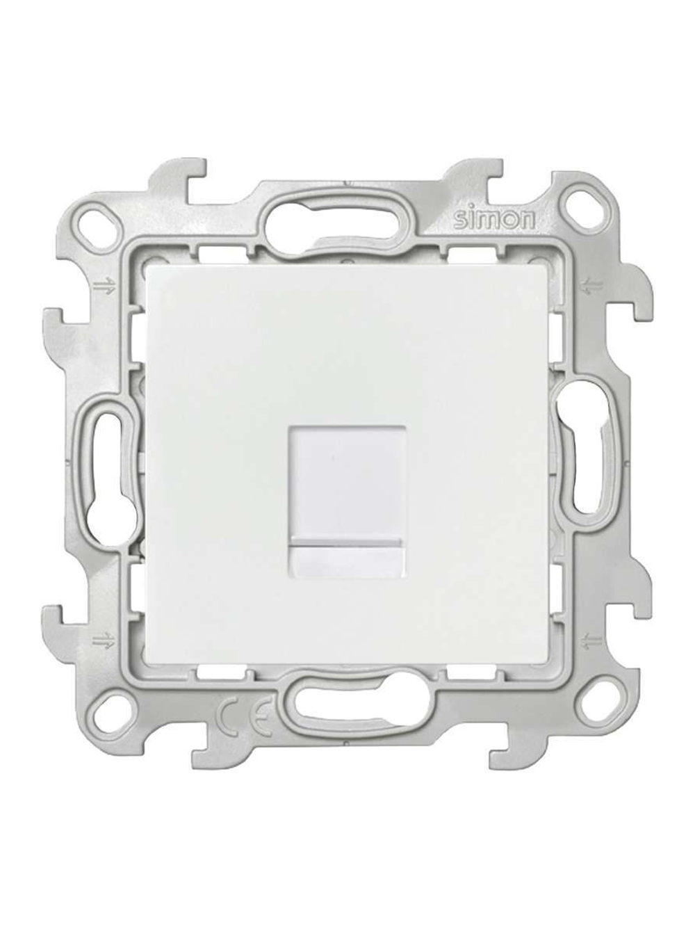 Розетка компьютерная СП Simon 24 RJ45 кат.5E UTP IP20 механизм бел. Simon 2410598-030