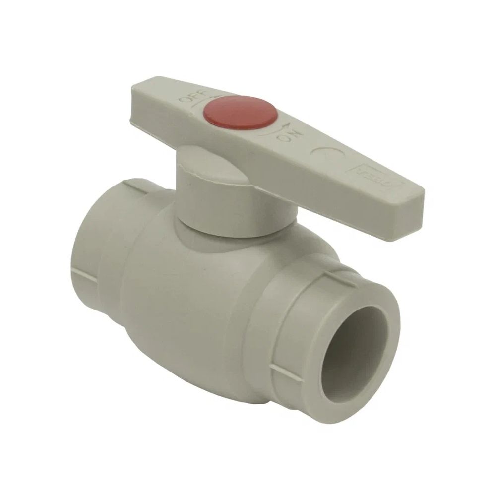 Кран РР шар. 40 серый  (Tebo)