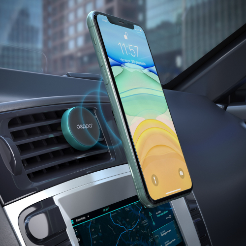 Автомобильный держатель Deppa Crab Mage mini, на вентиляционную решетку, Red (Красный)