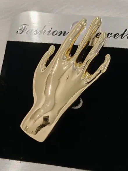 Брошь «Ладонь» Gold 14K
