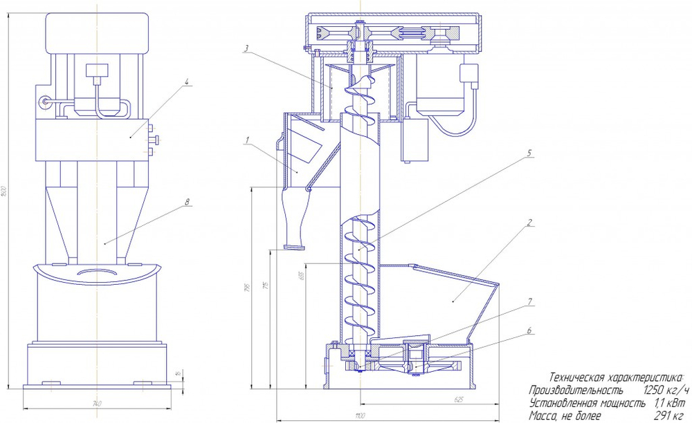 Мукопросеиватель Пионер П2-П Б/У
