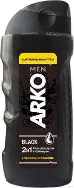 Гель для душа и шампунь ARKO BLACK Men 2в1 260мл