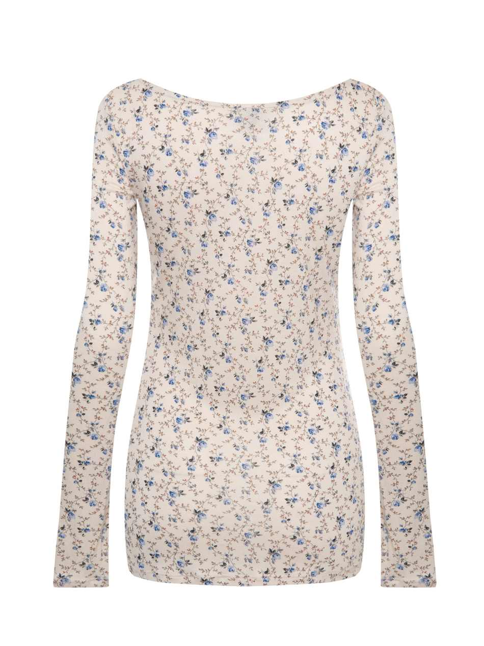 Лонгслив с декольте BLUE ROSE