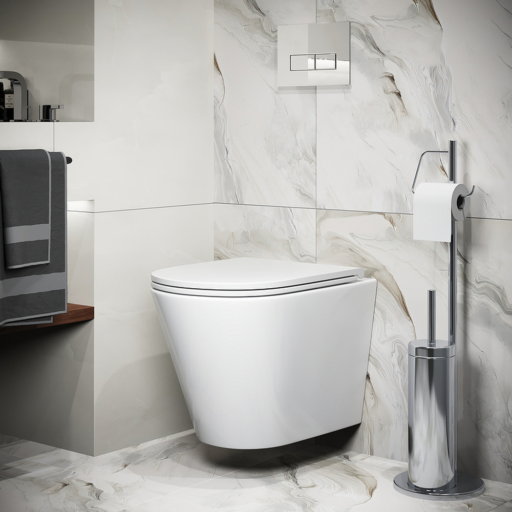 УНИТАЗ GR-4478S (510*355*350) ПОДВЕСНОЙ С  КРЫШКОЙ