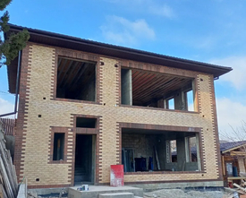 Облицовка частного дома из кирпича