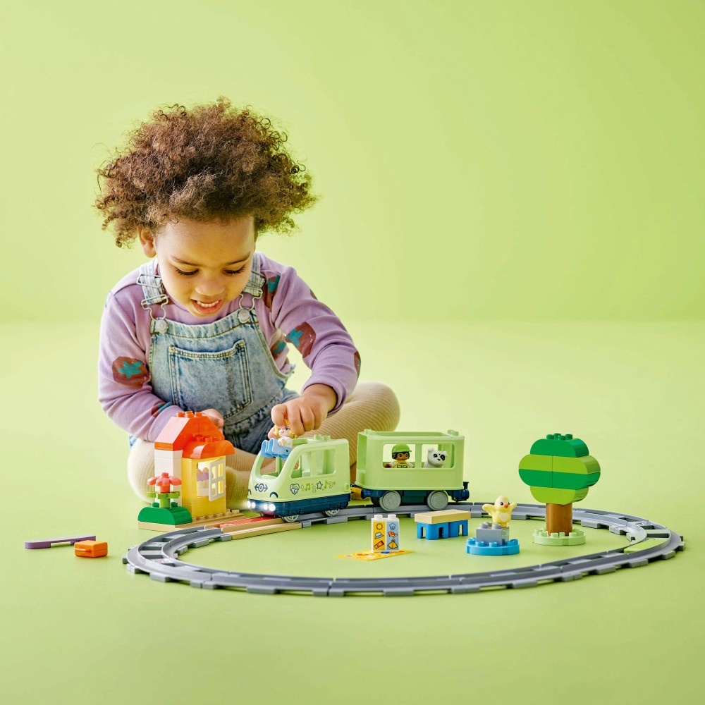 Конструктор LEGO DUPLO Town 10427 Приключение с интерактивным поездом — фото 19