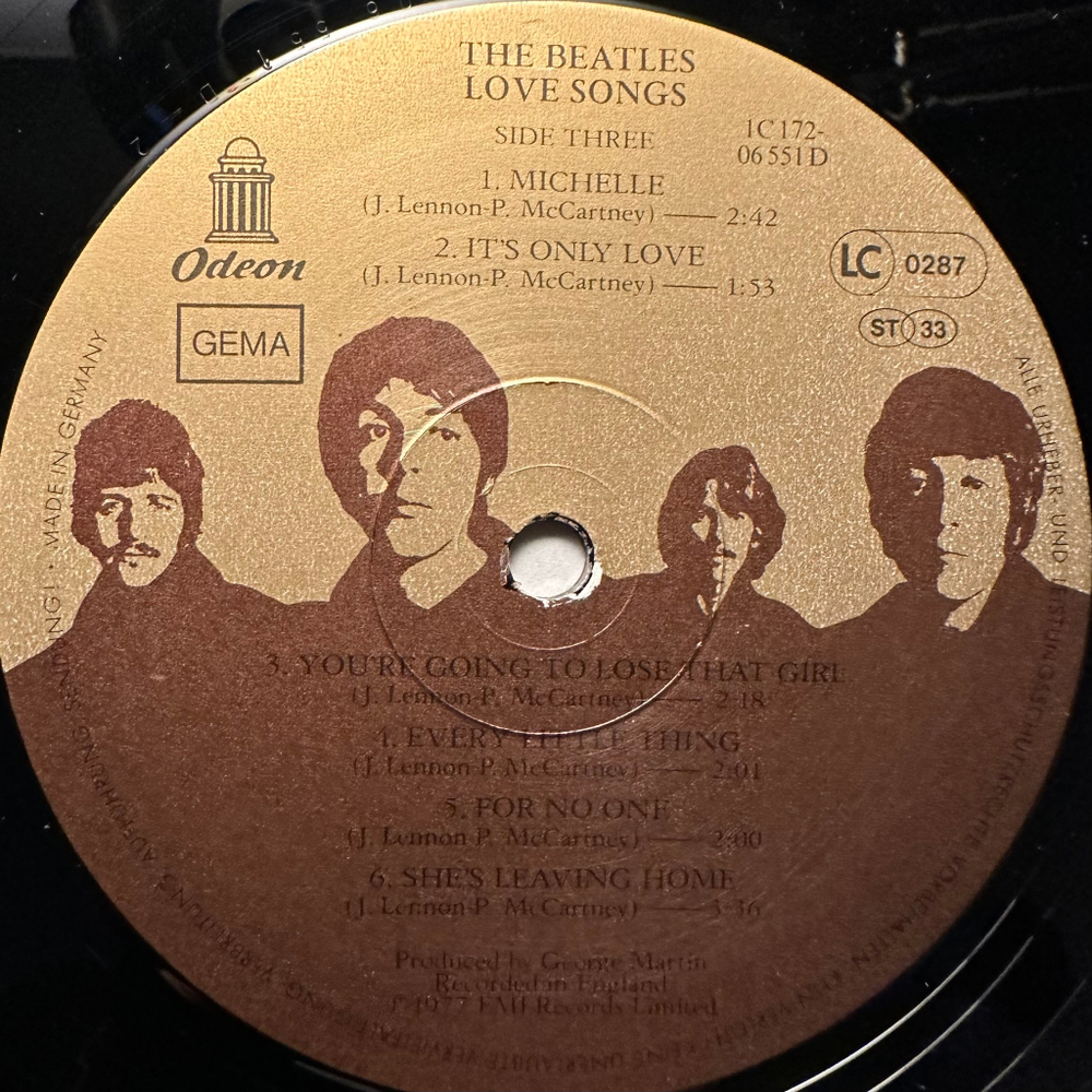 The Beatles - Love Songs 2LP (Германия 1977г.)