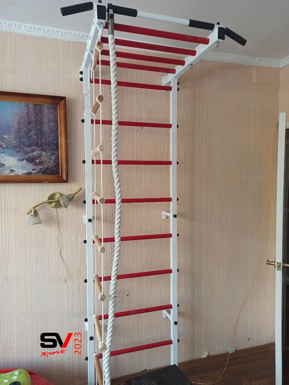 Монтаж шведской стенки Sv Sport в бетонные, кирпичные стены