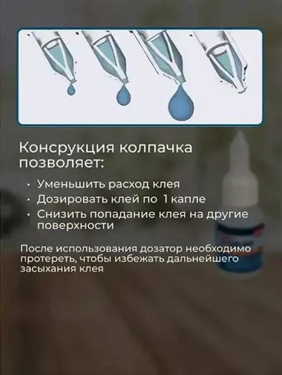 Клей Germfoam; CA-500.200 2 шт; Супер-клей универсальный строительный цианакрилатный секундный