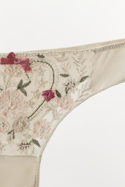 ZARA ТРУСЫ ИЗ ТЮЛЯ С ВЫШИВКОЙ И БУСИНАМИ, ЭКРЮ