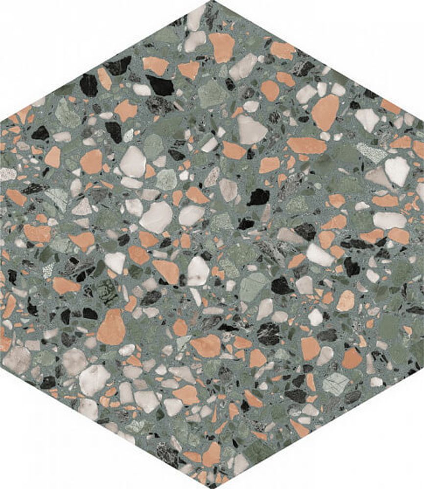 DNA Tiles Terrazzo TEAL 32x36.8