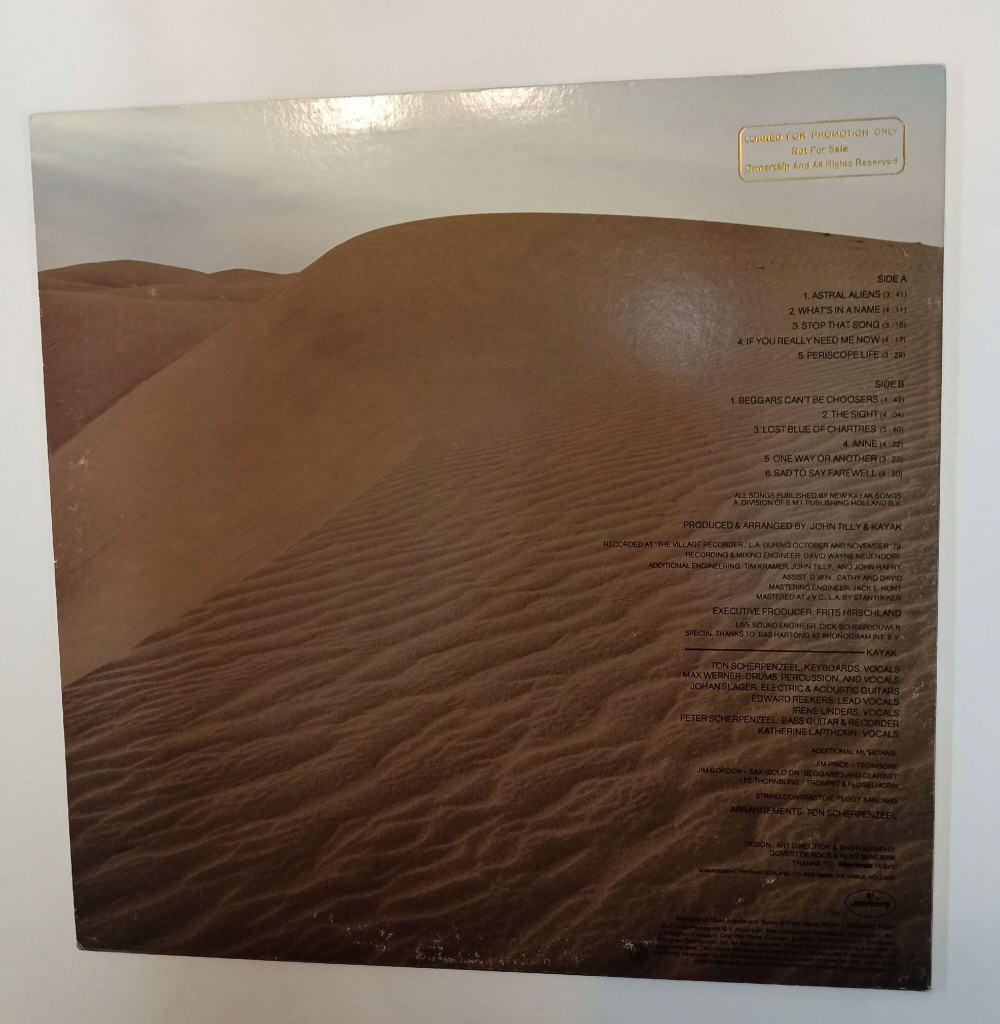 Винтажная виниловая пластинка LP Kayak Periscope Life (USA 1980 Promo)