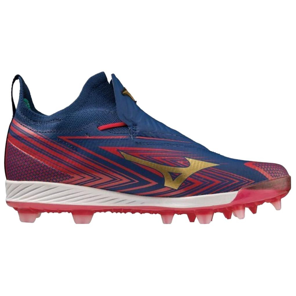 Mizuno Lightrevo Baseball Shoes Men"s Blue Red