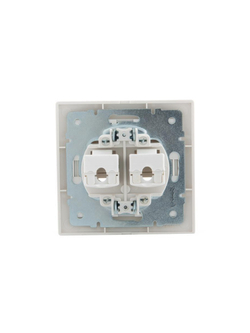 Розетка компьютерная 2-м СП Mira RJ45 бел./бел. LEZARD 701-0202-141
