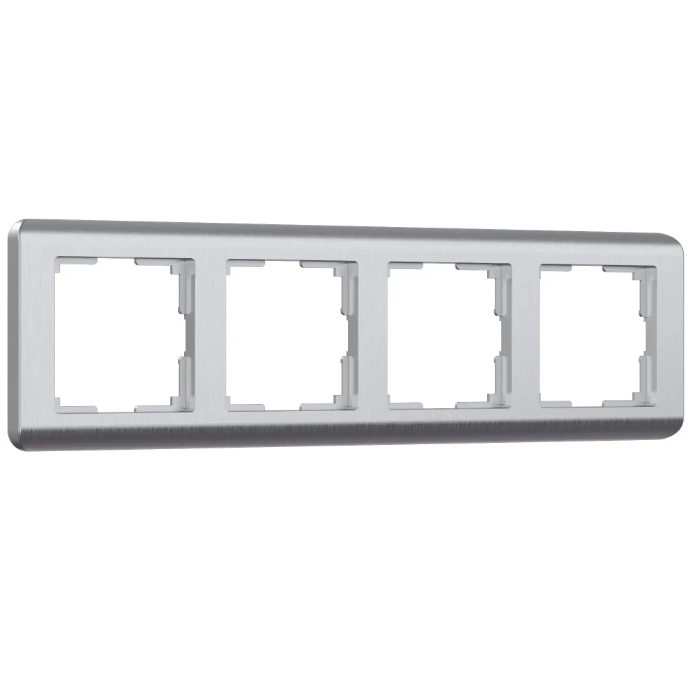 Рамка на 4 поста Stream (серебряный) W0042106