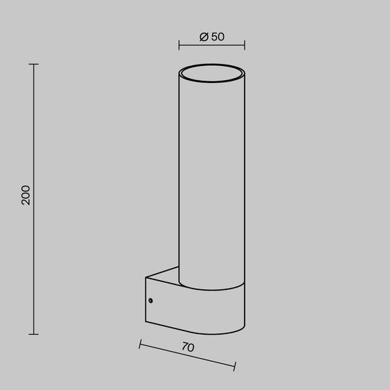 Уличный настенный светильник Outdoor O508WL-L5B3K