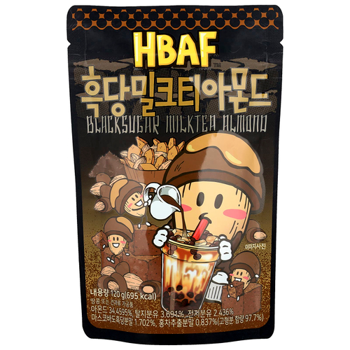 HBAF, Blacksugar Milktea Almond, 120 г