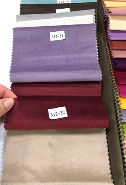 Шторы из однотонного бархата матового, цвет 32