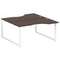 Metal System Рабочая станция криволинейная на О-образном м/к БО.РАС-СА-2.1 Венге Цаво/Металл Белый 1
