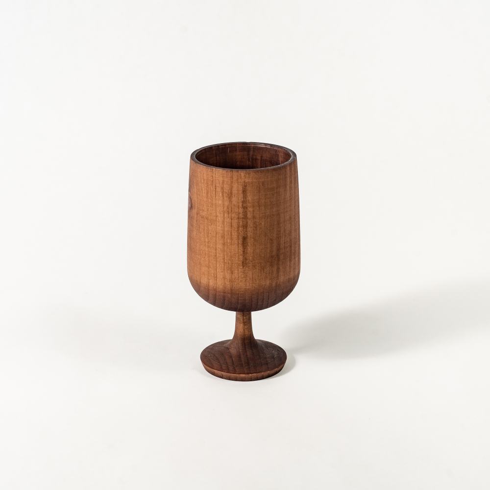 Деревянный бокал (фужер) из древесины Сибирского кедра