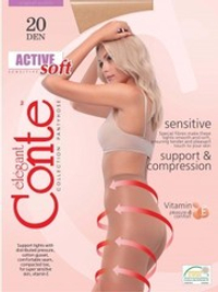 Conte Active Soft Колготки женские 20d, p.5 bronz