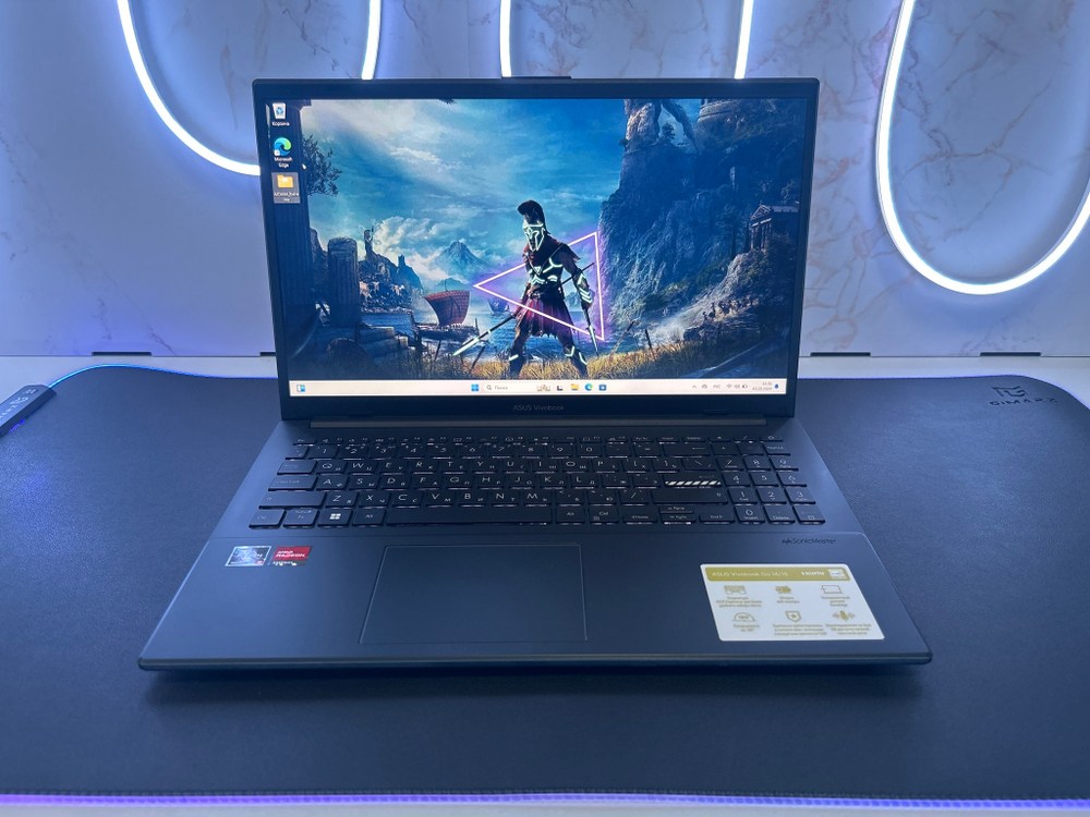 Ноутбук ASUS VivoBook E1504FA-BQ038W (90NB0ZR2-M00L50) 15.6"/AMD Ryzen 5 7520U/RAM 8 GB/SSD 512 GB/AMD Radeon/1920x1080/IPS/Windows 11/Подсветка кл-ры:LED/черный